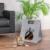 GOODS+GADGETS Haustier-Zelt, Hunde-Zelt Katzen-Zelt Hunde-Hütte aus Filz, Tipi Katzenhöhle Hundehöhle mit Decke für Katze & Hund; Haustiertipi und Körbchen - 3