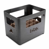 höfats - BEER BOX Feuerkorb - Getränkekiste, Feuerkorb, Grill und Hocker in einem - für Garten und Terrasse - Corten-Stahl - Rost-Optik - 1