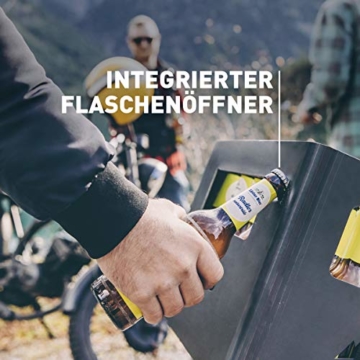 höfats - BEER BOX Feuerkorb - Getränkekiste, Feuerkorb, Grill und Hocker in einem - für Garten und Terrasse - Corten-Stahl - Rost-Optik - 6