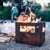 höfats - BEER BOX Feuerkorb - Getränkekiste, Feuerkorb, Grill und Hocker in einem - für Garten und Terrasse - Corten-Stahl - Rost-Optik - 7