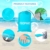 ISOPHO Picknickdecke 200 x 210 cm Stranddecke Wasserdicht, Strandmatte 4 Befestigung Ecken Stranddecke Sandfrei/Picknick für den Strand, Campen, Wandern und Ausflüge(Blau) - 7