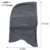 joyoldelf Multifunktionale Tactical Heavyweight Balaclava Gesichtsmaske Skimaske Motorradmaske zum Radfahren Ski Winter wärmend, Grau, M - 3