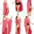 JOYORUN Damen V-Ausschnitt Lang Kleid Sommer-Strand-Wickelkleid Bademantel Handtuch Reise Spa Schwimmen Große Größe - 7