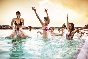 JOYORUN Damen V-Ausschnitt Lang Kleid Sommer-Strand-Wickelkleid Bademantel Handtuch Reise Spa Schwimmen Große Größe - 8