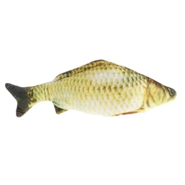 KatzenSpielzeug,Dairyshop Lustige Gras Karpfen Haustier Katze Kätzchen Fisch Form Interaktive Katzen Kauen Spielzeug, PP Baumwolle + Plüsch + Katze Minze, 7.88inch - 2