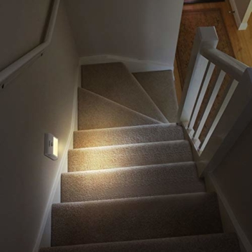 LED Nachtlicht mit Bewegungsmelder OMERIL 2 Stück Warmweiß Nachtlicht Kind, 3 Modi (Auto/ON/OFF) LED Schrankbeleuchtung mit Haftend, Orientierungslicht für Kinderzimmer, Schlafzimmer, Treppen, Flur - 5