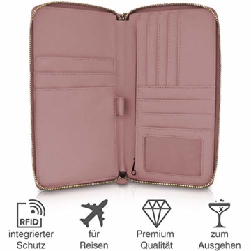 Lifeney Reisepasshülle I Praktische Hülle für den Reisepass I Passport Hülle für alle wichtigen Reiseunterlagen I Optimales Reise Gadget I Passtasche für Reisebegeisterte I Reiseetui - 4