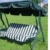 Loywe Hollywoodschaukel Gartenschaukel Schaukelbank 3-Sitzer mit Dach Stahlgestell,Grün 170x115x156cm LW12 - 4