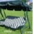 Loywe Hollywoodschaukel Gartenschaukel Schaukelbank 3-Sitzer mit Dach Stahlgestell,Grün 170x115x156cm LW12 - 6