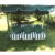Loywe Hollywoodschaukel Gartenschaukel Schaukelbank 3-Sitzer mit Dach Stahlgestell,Grün 170x115x156cm LW12 - 1