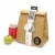 Luckies of London Braune Lunch Bag, Kühltasche mit Klettverschluss Thermische Tasche,  21x26 cm - 1