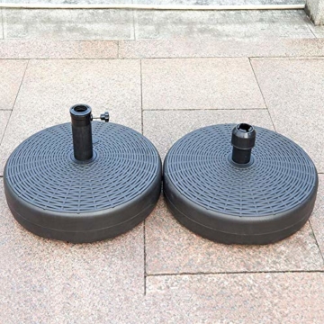 Lvhan Sonnenschirm Schirmständer - Sonnenschirmständer befüllbar mit 24 L Wasser,Balkonschirmständer für Garten, Terrasse,Balkon - 2