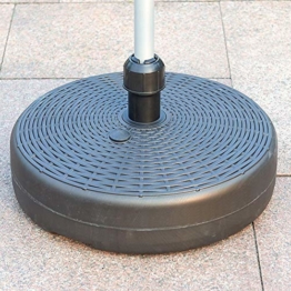 Lvhan Sonnenschirm Schirmständer - Sonnenschirmständer befüllbar mit 24 L Wasser,Balkonschirmständer für Garten, Terrasse,Balkon - 1