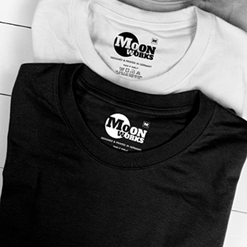 MoonWorks Herren T-Shirt Total Unterhopft Bier Tankanzeige Tacho Fun-Shirt schwarz L - 2