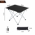 Movaty Klapptisch Aluminium,Esstisch,campingtisch,Leicht tragbar,Fishing,für Camping im Freien Picknick Angeln 56 x 41 x 40 cm (Schwarz) - 2