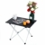 Movaty Klapptisch Aluminium,Esstisch,campingtisch,Leicht tragbar,Fishing,für Camping im Freien Picknick Angeln 56 x 41 x 40 cm (Schwarz) - 7