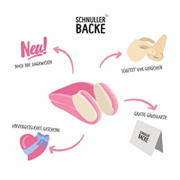 Nasenklammer zum Windeln wechseln - Süßes Geschenk zur Geburt & Lacher auf der Babyparty - Geschenkidee für werdende Mama und Papa - Zur Geburt und Schwangerschaft des neugeborenen Babys - Mädchen - 4