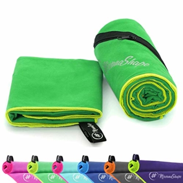 NirvanaShape ® Mikrofaser Handtücher | saugfähig, leicht, schnelltrocknend | Badehandtücher, Reisehandtücher, Sporthandtücher | Ideal für Reisen, Fitness, Yoga, Sauna - 1