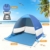 Osaloe Strandmuschel, UV Schutz 50+ Pop Up Strandzelt für 1-3 Personen, Tragbares Campingzelt zum Wandern, Picknicken, Angeln, Garten- und Outdoor-Aktivitäten (Blau) - 4