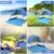 Osaloe Strandmuschel, UV Schutz 50+ Pop Up Strandzelt für 1-3 Personen, Tragbares Campingzelt zum Wandern, Picknicken, Angeln, Garten- und Outdoor-Aktivitäten (Blau) - 5
