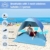 Osaloe Strandmuschel, UV Schutz 50+ Pop Up Strandzelt für 1-3 Personen, Tragbares Campingzelt zum Wandern, Picknicken, Angeln, Garten- und Outdoor-Aktivitäten (Blau) - 6
