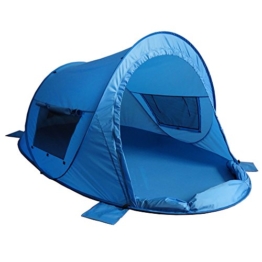 outdoorer Pop up Strandmuschel zum Verschließen Zack Premium Family - großes Strandzelt, verschließbar, UV Schutz 80, Sonnenschutz für den Strand - 1