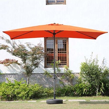 Parasol Rechteckiger Sonnenschirm 200 x 300 cm | Outdoor Sonnenschirm Regenschirm | Pole breite Ø 38 mm | Kurbelsystem CMXZ - 3