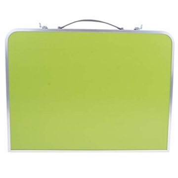 perfk Tragbarer Klapptisch Aluminium Reisetisch Falttisch Gartentisch - Grün - 7