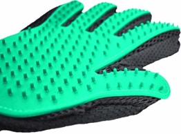 Petino Fellpflegehandschuh Tierhaarentferner Bürste Massage Fellpflege Grooming Glove Hund Katze - 1