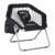 Relaxdays Bungee Stuhl WEBSTER, elastisch, Faltbar, bis 100 kg, Seitentasche, Outdoor Gartenstuhl, Klappstuhl, Schwarz - 3