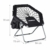 Relaxdays Bungee Stuhl WEBSTER, elastisch, Faltbar, bis 100 kg, Seitentasche, Outdoor Gartenstuhl, Klappstuhl, Schwarz - 4