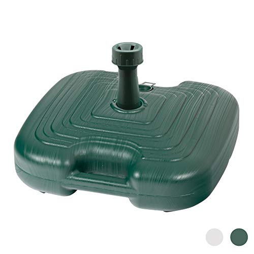 Resol Sonnenschirmständer - Grüner Kunststoff - Zum Befüllen mit Sand