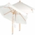 Royal Gardineer Parasol-Sonnenschirm: 2er-Set neigbare Sonnenschirme mit Holzgestell, Ø 3 m, beige (Garten-Sonnenschutz) - 1