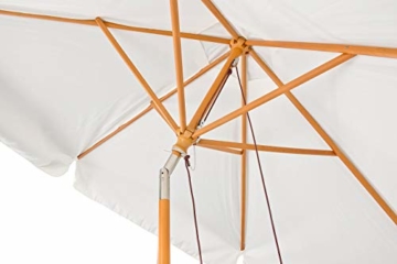 Royal Gardineer Parasol-Sonnenschirm: 2er-Set neigbare Sonnenschirme mit Holzgestell, Ø 3 m, beige (Garten-Sonnenschutz) - 8