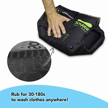 Scrubba Wash Bag 2.0 - Outdoor Camping Waschmaschine - Waschtasche und Waschbeutel - 8