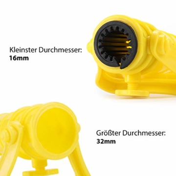 Sekey Sonnenschirmhalter Strand Oder Erde Grün mit Bodendübel für Sonnenschirm Stockmaß 42 cm (Gelb) - 5