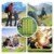 SGODDE Isomatte Camping Selbstaufblasbare,Handpresse Aufblasbare,leichte Rucksackmatte für Wanderungen zum Wandern auf Reisen,langlebige wasserdichte Luftmatratze kompakte Wandermatte (Grün) - 3