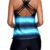 Sixyotie Damen Mehrfarbig Tankini mit Oberteile und Badeshorts Badeanzug Beachwear Zweiteiler Bademode mit Bügeln UV Schutz (Blau, EU 40 (XL)) - 4