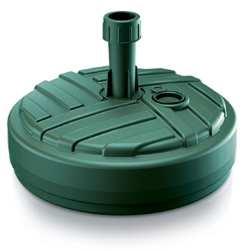 Sonnenschirmständer Schirmständer Ständer Schirmhalter Rund Rattanoptik oder Board Design 10 L 4 Farben wählbar von rg-vertrieb (Board Rund Dunkelgrün) - 5
