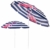 SPRINGOS Sonnenschirm Strandschirm mit Kippfunktion Gartenschirm mit Flamingos (Weiß/Marineblau) - 8