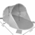 Strandmuschel Pop Up Strandzelt Dunkel- + Hellblau Polyester blitzschneller Aufbau Wetter- und Sichtschutz Duhome 5068 - 2