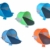 Strandmuschel Pop Up Strandzelt Dunkel- + Hellblau Polyester blitzschneller Aufbau Wetter- und Sichtschutz Duhome 5068 - 4