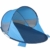 Strandmuschel Pop Up Strandzelt Dunkel- + Hellblau Polyester blitzschneller Aufbau Wetter- und Sichtschutz Duhome 5068 - 1