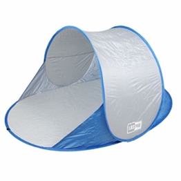 Strandmuschel Strandzelt 195x100x85cm Windschutz Strand Popup Strandmuschel - 1