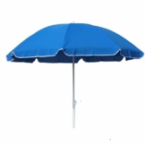 Strandschirm 160cm knickbar Polyester blau, grün oder rot Sonnenschirm Schirm, Farbe:blau - 1