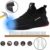 SUADEEX  Herren Damen Arbeitsschuhe Stahlkappe Sicherheitsschuhe Atmungsaktiv Leicht Sportlich Trekking Wanderhalbschuhe, 38 EU, 04 Schwarz - 2