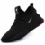 SUADEEX  Herren Damen Arbeitsschuhe Stahlkappe Sicherheitsschuhe Atmungsaktiv Leicht Sportlich Trekking Wanderhalbschuhe, 38 EU, 04 Schwarz - 1