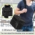 Sunshine smile Kühltasche Faltbar,Picknicktasche Kühltasche,Thermotasche Klein,Isoliertasche Lunch,Kühltasche Eistasche,Lunch Tasche,Kühlbox für Picknick (schwarz) - 6