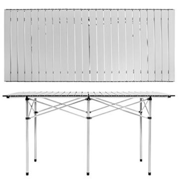 TecTake Klapptisch Campingtisch Gartentisch Campingmöbel - Diverse Modelle - (140x70x70cm (Model 401170)) - 3