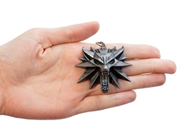 The Witcher 3 Wild Hunt - Wilder Wolfskopf Anhänger / Medaillon - Videospiel-Memorabilia für Herren - 5